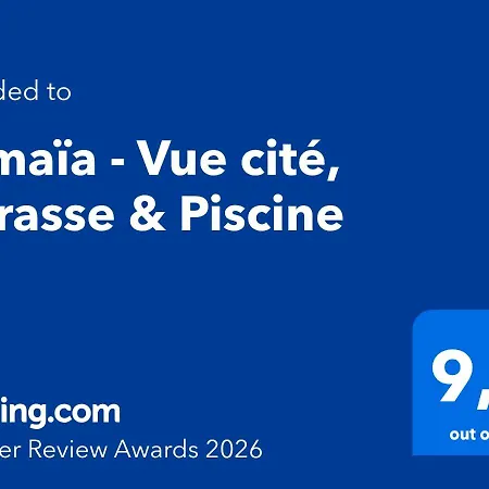 Lumaia - Vue Cite, Terrasse & Piscine شقة قرقشونه